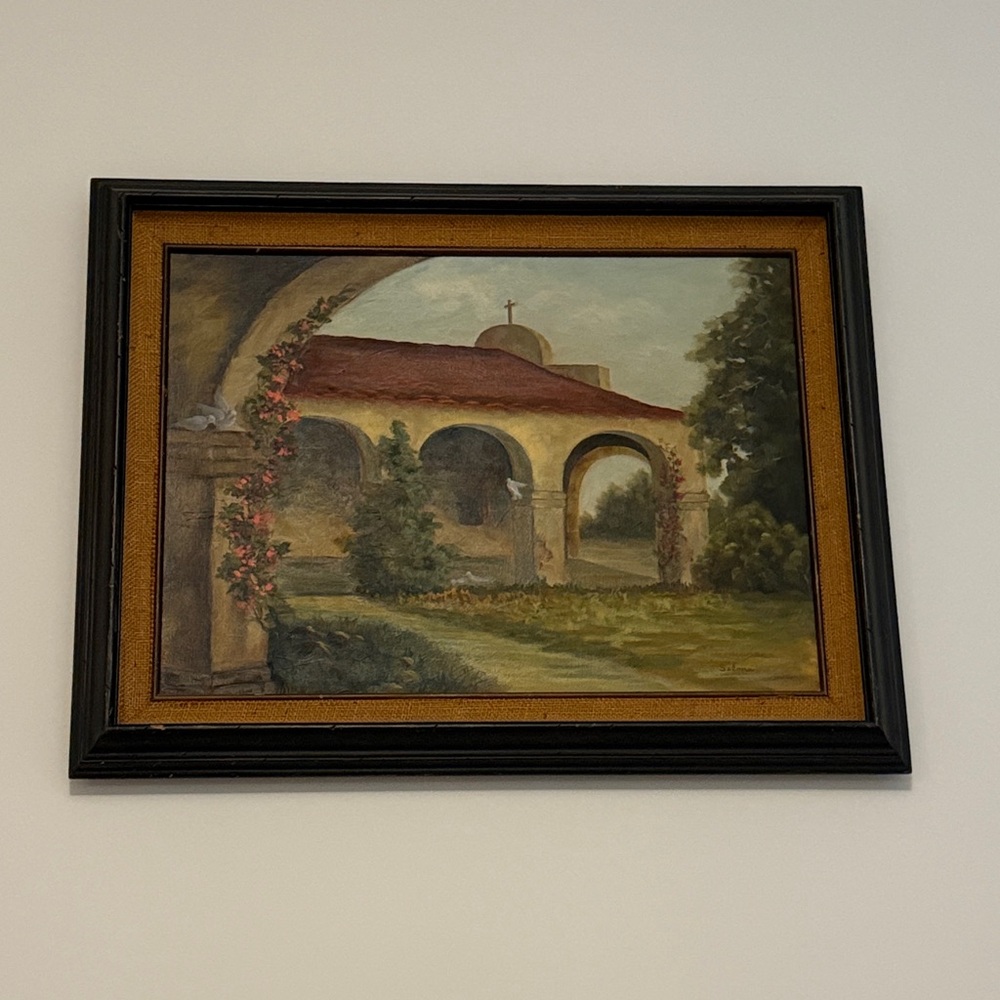 Elegant Landscape Wall Art with Black Frame